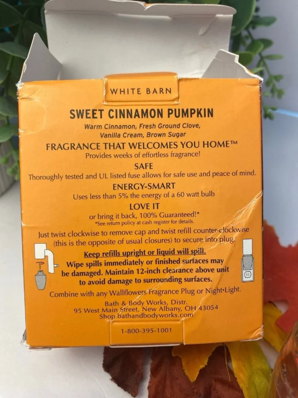 “Sweet Cinnamon Pumpkin” Bath & Body Works 2-NEW & Sealed Wallflower Refills